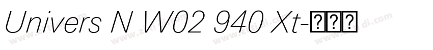 Univers N W02 940 Xt字体转换 Univers N W02 940 Xt字体转换